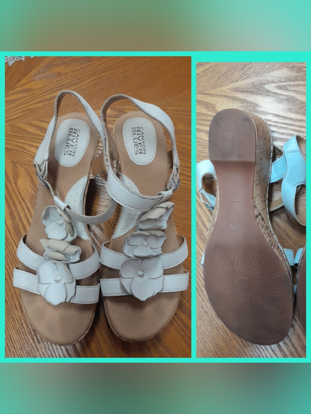 Women's Canyon River Blues Floral White Shoes Size:7.5  Canyon River Blues